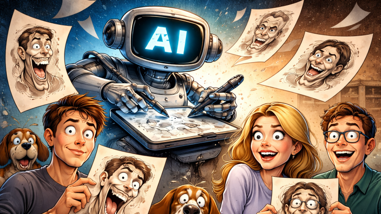 Caricaturas e IA