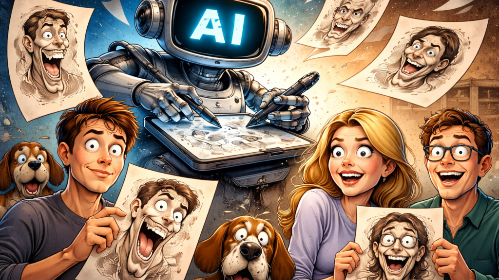 Las caricaturas con Inteligencia Artificial no hacen solo gracia