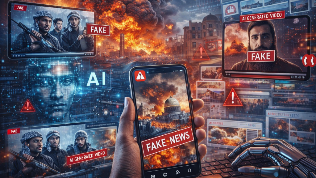 La guerra de las pantallas: desinformación, videos falsos e inteligencia artificial  en el conflicto de Medio Oriente