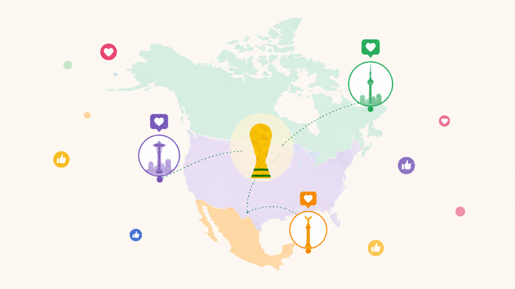 Aceptación de la Copa del Mundo en redes sociales, según las sedes 